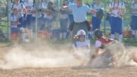 Oneida's Lauren Skibitski slides in the with the game tying run in the Indian's 6-5 loss to J-D (Photo Courtesy of Pat Spadafore - Syracuse.com)