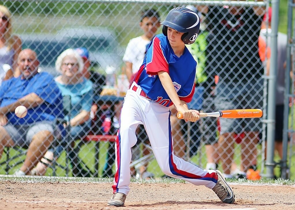 New Hartford's Will Gall (10) locks in on a 3rd inning solo homer (Photo by Jeff Pexton - Perfect Game Imaging)